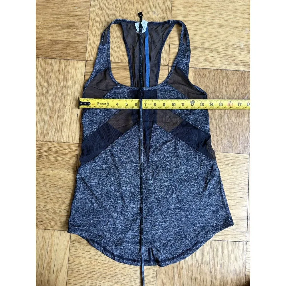 Lululemon If You’re Lucky Tank, Size 2, EUC, Heathered Black/Black